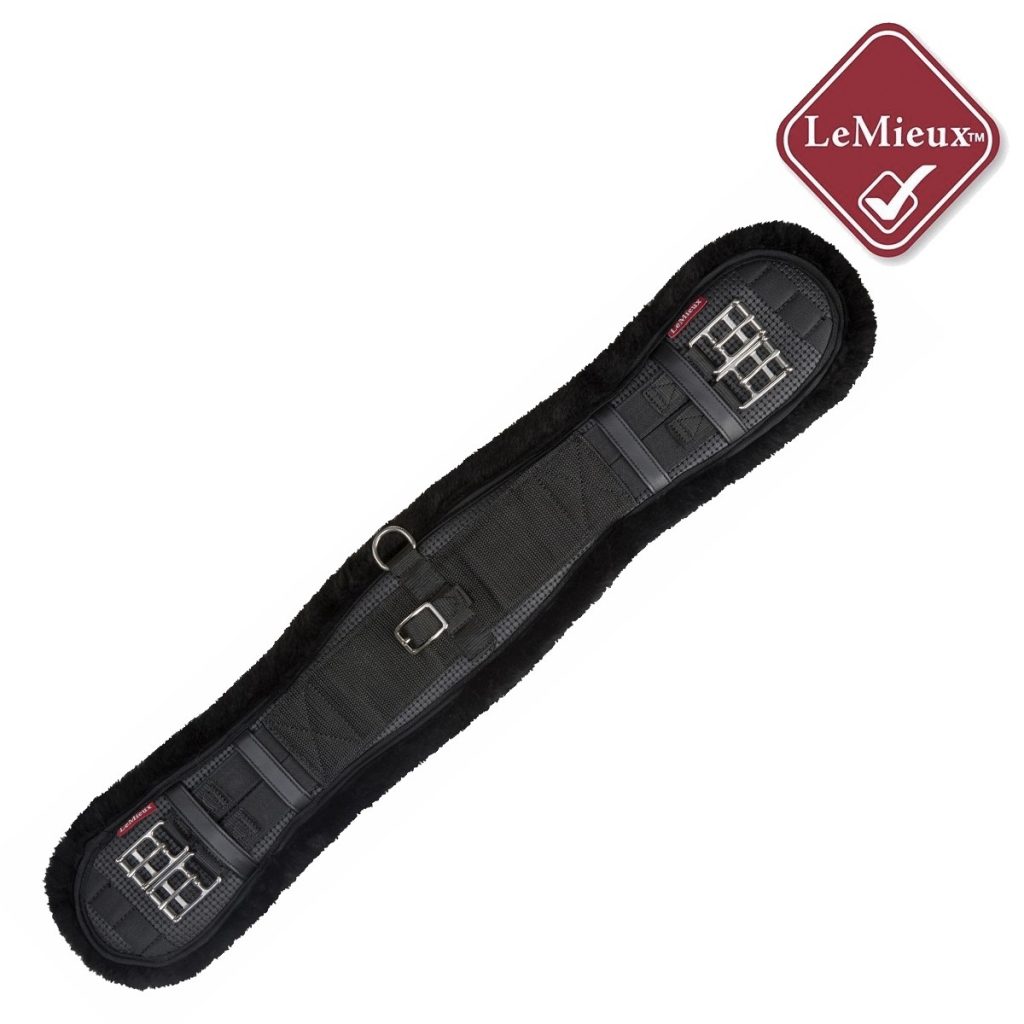 lemieux integrated dressage_girth_black